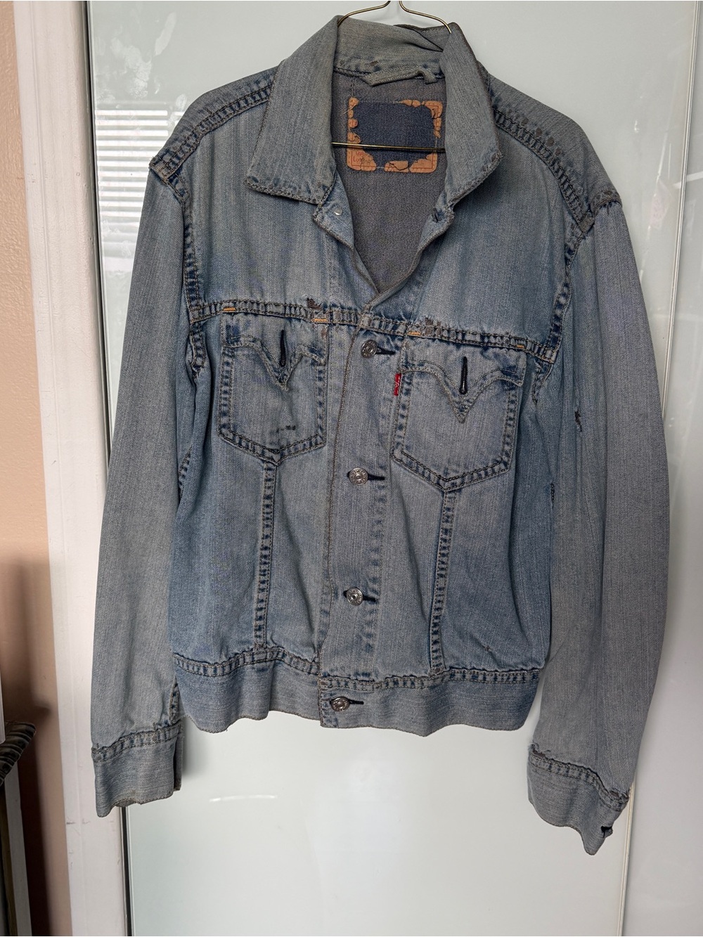 Levi's Light Blue Denim Trucker Jacket with Chest Pockets